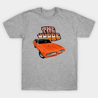 Classic car shirt featuring orange 69 Pontiac GTO Judge T-Shirt